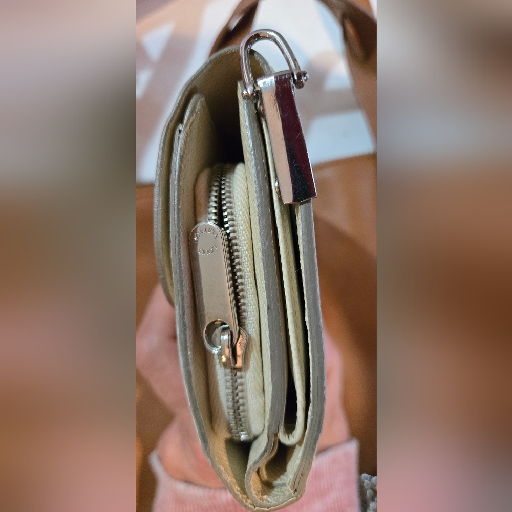 Louis Vuitton Epi Portefeiulle Joy Trifold Wallet converted to crossbody. AUTHEN - Picture 11 of 13